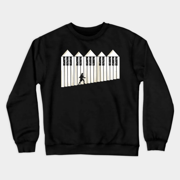 Piano Steps Crewneck Sweatshirt by Piercek25